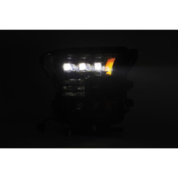 AlphaRex-LED Projector Headlights Plank Style Design Midnight Black