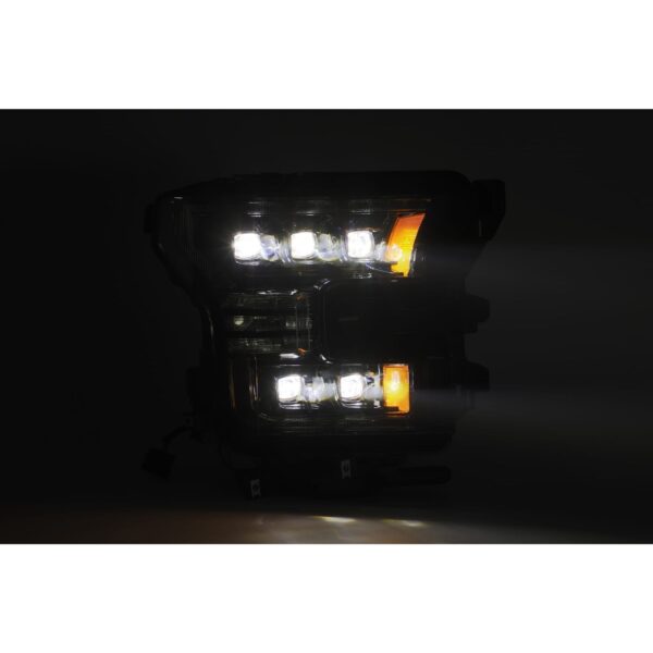 AlphaRex-LED Projector Headlights Plank Style Design Midnight Black