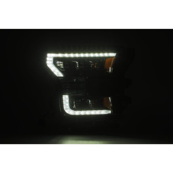 AlphaRex-LED Projector Headlights Plank Style Design Midnight Black