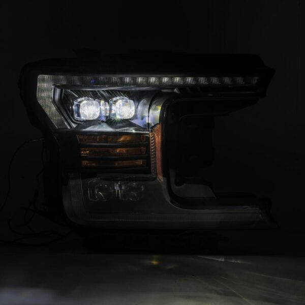 AlphaRex-LED Projector Headlights Plank Style Design Matte Black