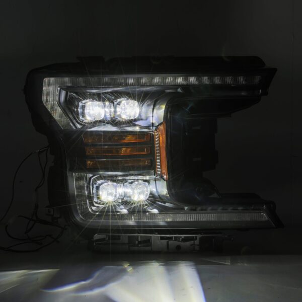 AlphaRex-LED Projector Headlights Plank Style Design Matte Black