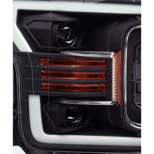 AlphaRex-Projector Headlights Plank Style Design Matte Black
