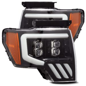 AlphaRex-LED Projector Headlights Plank Style Design Gloss Black