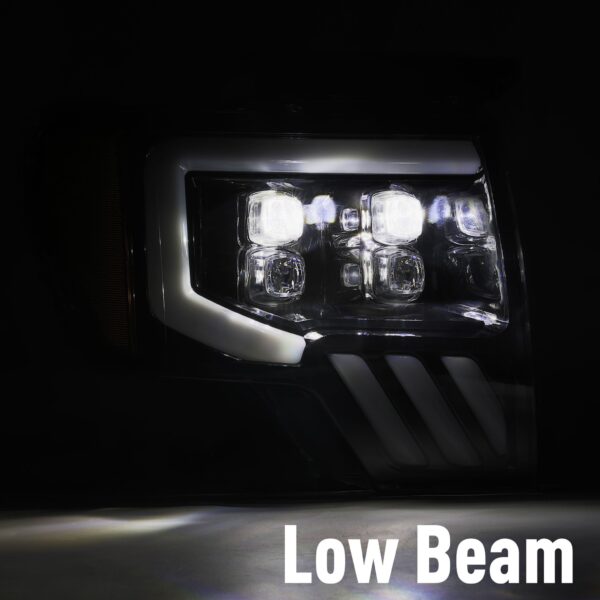 AlphaRex-LED Projector Headlights Plank Style Design Black