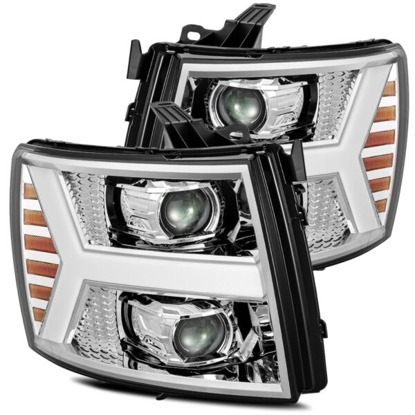AlphaRex-Projector Headlights Plank Style Design Chrome