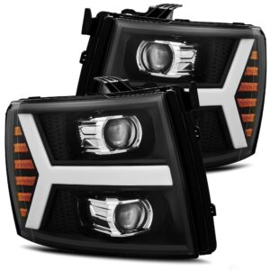 AlphaRex-Projector Headlights Plank Style Design Black