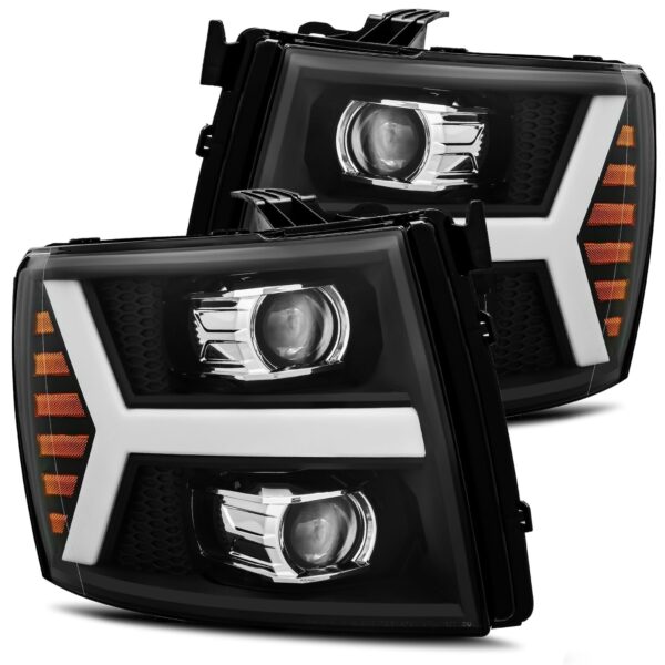 AlphaRex-Projector Headlights Plank Style Design Black