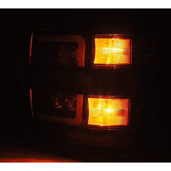 AlphaRex-LED Projector Headlights in Black