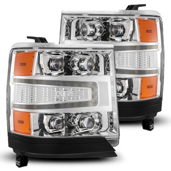AlphaRex-LED Projector Headlights in Chrome