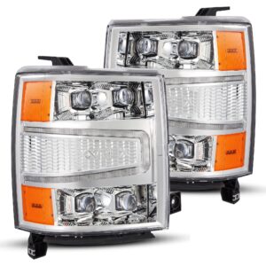 AlphaRex-LED Projector Headlights in Chrome