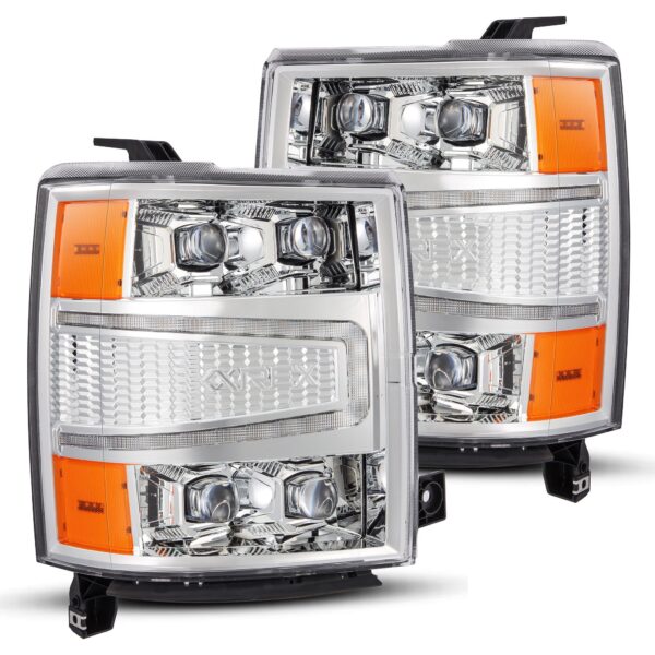AlphaRex-LED Projector Headlights in Chrome