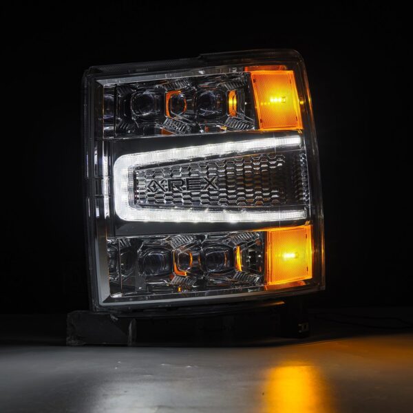 AlphaRex-LED Projector Headlights in Chrome