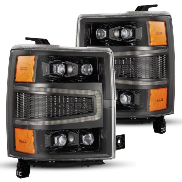 AlphaRex-LED Projector Headlights in Alpha-Black