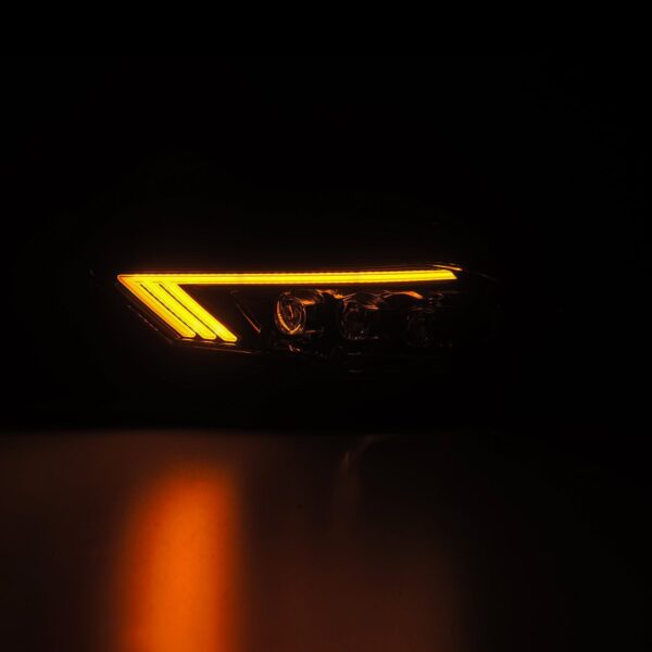 AlphaRex-18-23 Ford Mustang LED Projector Headlights in Alpha Black