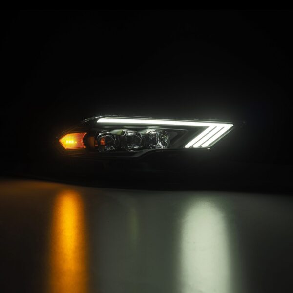 AlphaRex-18-23 Ford Mustang LED Projector Headlights in Black