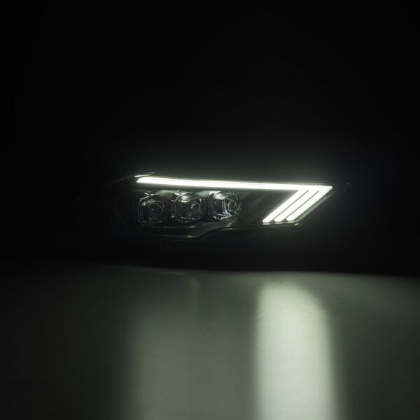 AlphaRex-18-23 Ford Mustang LED Projector Headlights in Black