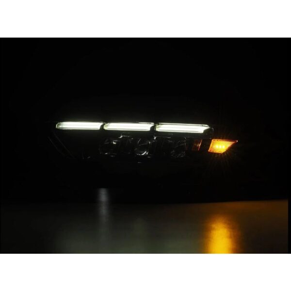 AlphaRex-15-17 Ford Mustang/18-20 Mustang Shelby LED Projector Headlights in Alpha Black