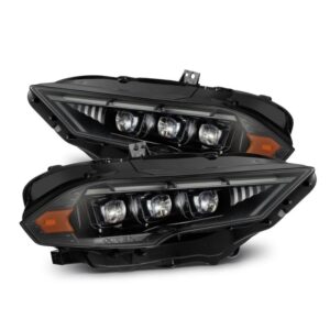 AlphaRex-18-23 Ford Mustang LED Projector Headlights in Alpha Black