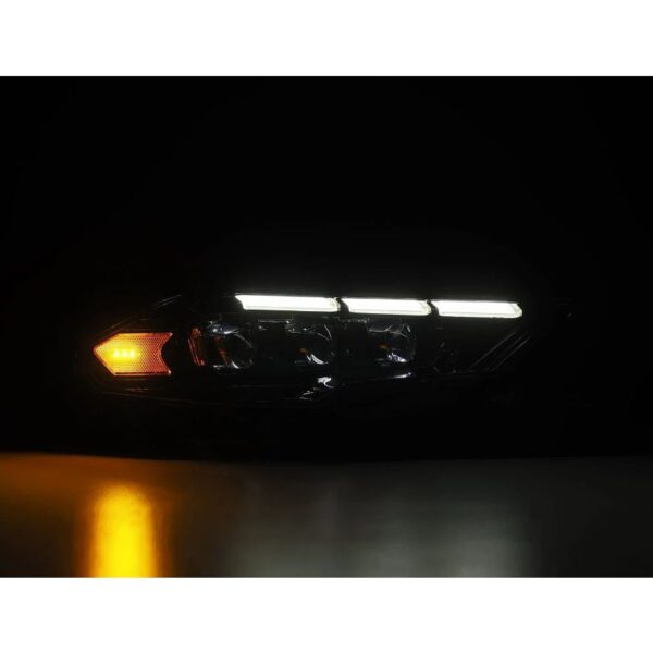 AlphaRex-18-23 Ford Mustang LED Projector Headlights in Alpha Black