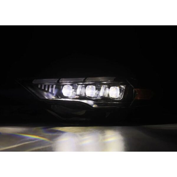 AlphaRex-18-23 Ford Mustang LED Projector Headlights in Black