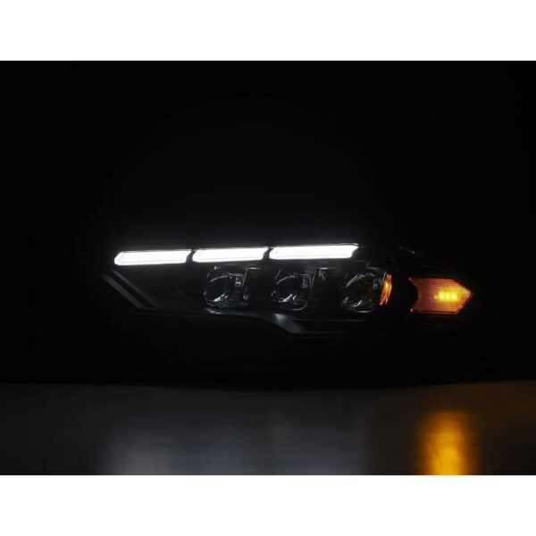 AlphaRex-18-23 Ford Mustang LED Projector Headlights in Black