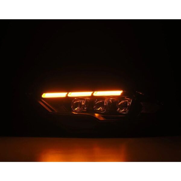 AlphaRex-18-23 Ford Mustang LED Projector Headlights in Black