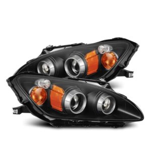 AlphaRex-99-09 Honda S2000 LED Projector Headlights in Black