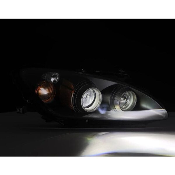 AlphaRex-99-09 Honda S2000 LED Projector Headlights in Black