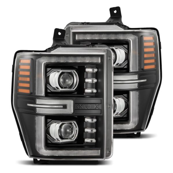 AlphaRex-LED Projector Headlights in Black
