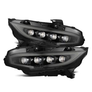 AlphaRex-16-21 Honda Civic LED Projector Headlights in Alpha-Black
