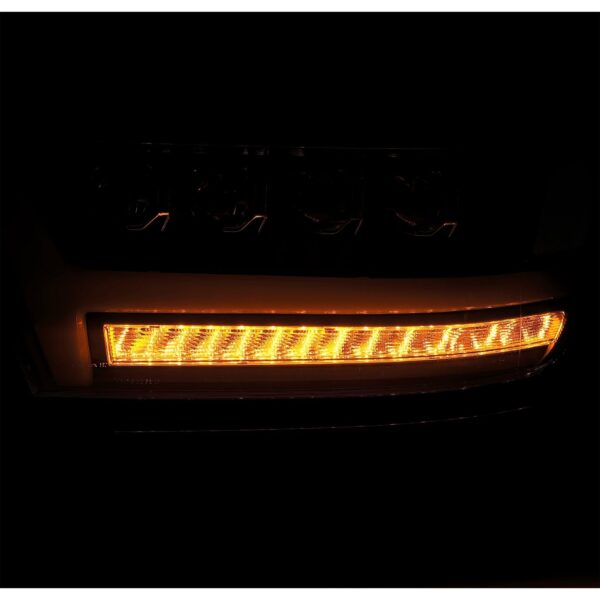 AlphaRex-LED Projector Headlights Plank Style Design Matte Black