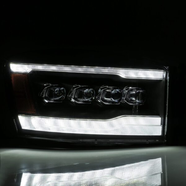 AlphaRex-LED Projector Headlights in Black