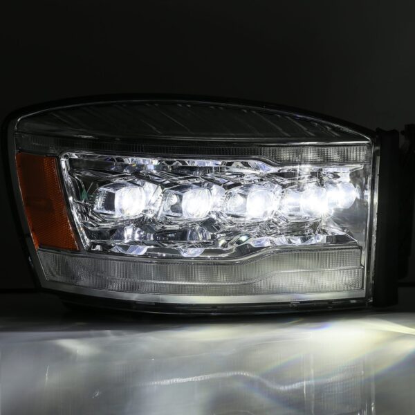AlphaRex-LED Projector Headlights in Chrome