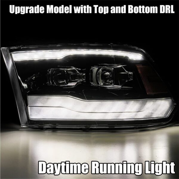 AlphaRex-LED Projector Headlights in Black