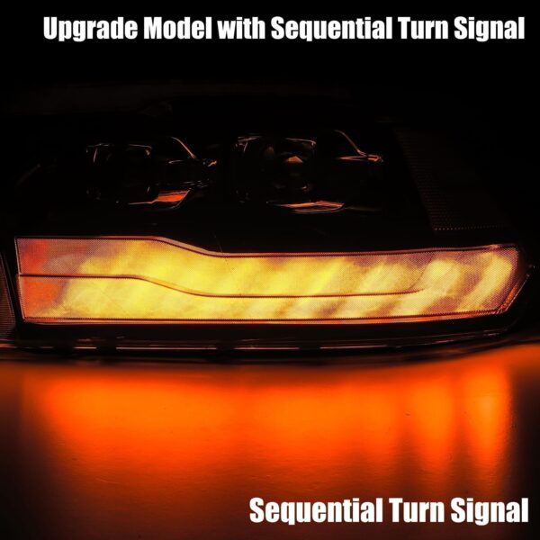 AlphaRex-LED Projector Headlights in Black