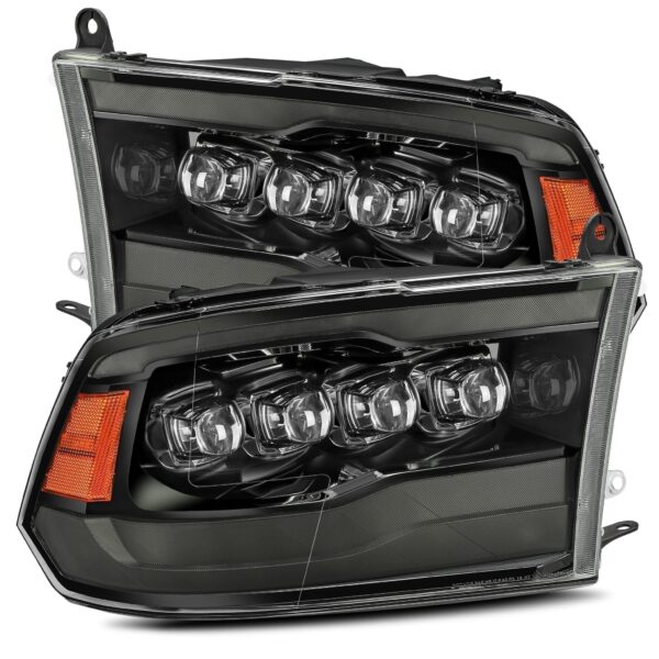 AlphaRex-LED Projector Headlights Plank Style Design Midnight Black