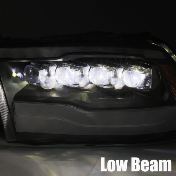 AlphaRex-LED Projector Headlights Plank Style Design Midnight Black