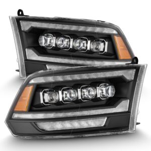 AlphaRex-LED Projector Headlights in Black