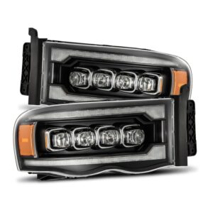 AlphaRex-LED Projector Headlights in Black
