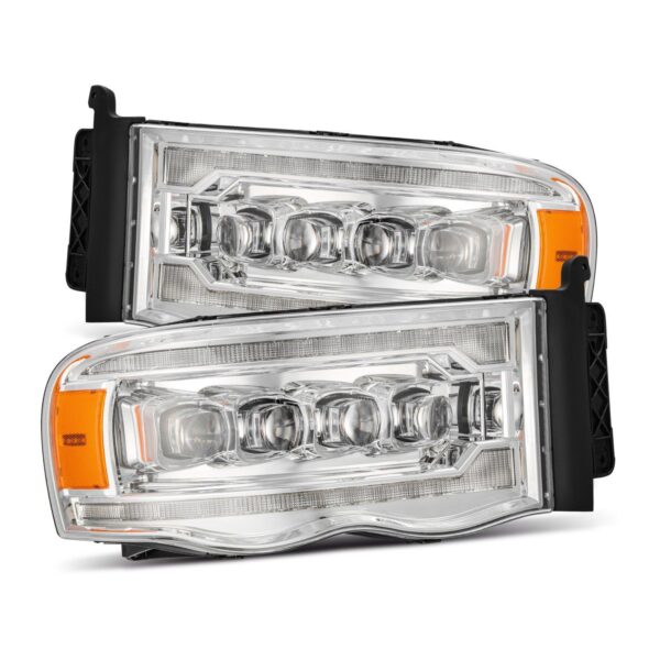 AlphaRex-LED Projector Headlights in Chrome