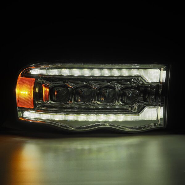 AlphaRex-LED Projector Headlights in Chrome