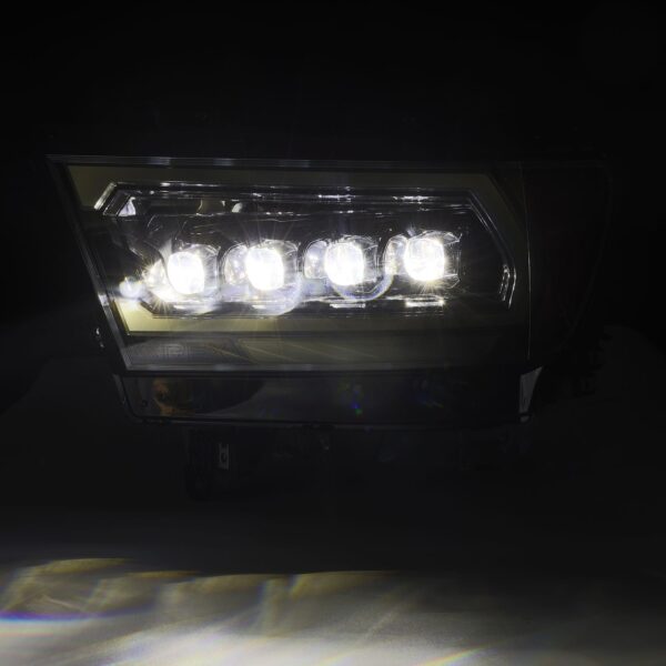 AlphaRex-19-24 Ram 1500 LED Projector Headlights in Alpha Black