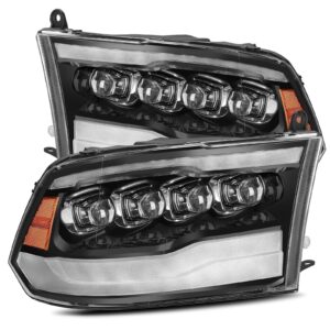 AlphaRex-LED Projector Headlights Plank Style Design Gloss Black