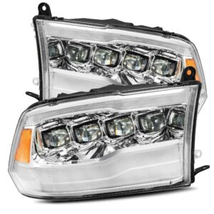 AlphaRex-LED Projector Headlights Plank Style Design Chrome