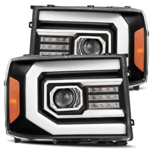 AlphaRex-Projector Headlights Plank Style Design Matte Black