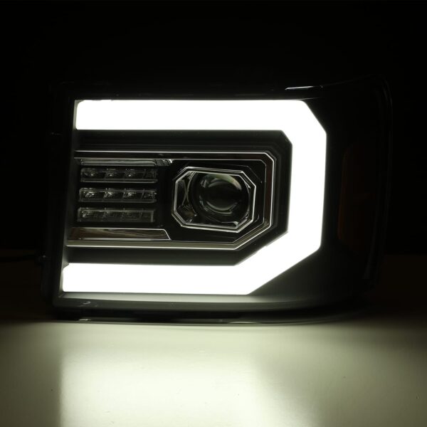 AlphaRex-Projector Headlights Plank Style Design Matte Black