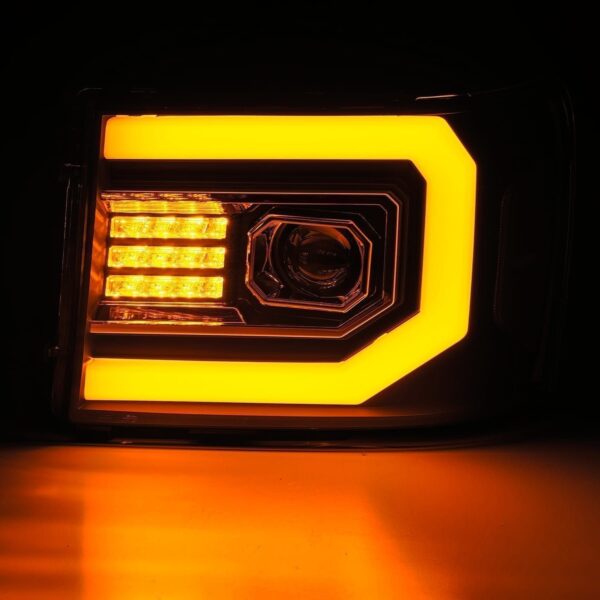 AlphaRex-Projector Headlights Plank Style Design Matte Black