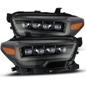 AlphaRex-LED Projector Headlights Plank Style Design Midnight Black