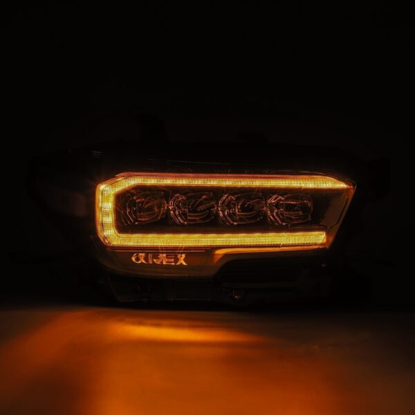 AlphaRex-LED Projector Headlights Plank Style Design Chrome