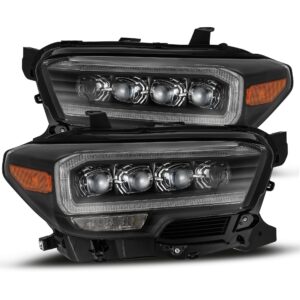 AlphaRex-LED Projector Headlights Plank Style Design Black